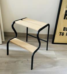 Ikea Grubban Black Birch Step Stool image 1