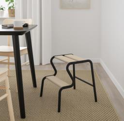 Ikea Grubban Black Birch Step Stool image 5