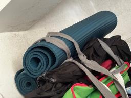 2 yoga mat almost new image 1