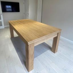 2in1 Pool Tableelixir rustic Oak black image 3