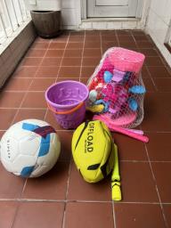Various beach toys and balls image 1