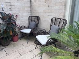 2 beautiful garden chairs and centre tab image 2