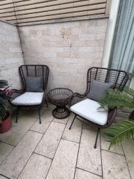2 beautiful garden chairs and centre tab image 3