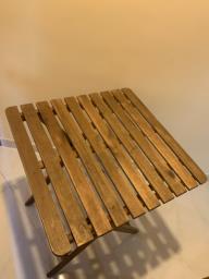 2 Wooden chair and 1 tableall foldable image 4