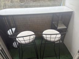 Balcony table and 2 chairs image 2