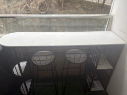 Balcony table and 2 chairs image 4