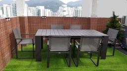 Designer Outdoor Dining Table with 6 cha image 1