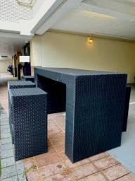 Lovely Outdoor bar table and stools image 1