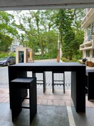 Lovely Outdoor bar table and stools image 4
