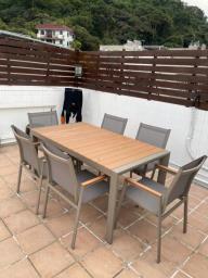 Outdoor table and chair set image 1