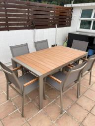 Outdoor table and chair set image 2