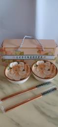 ceramic bowls and chopsticks image 1