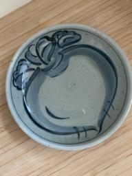 Eggplant Japanese ceramic dish image 1
