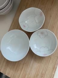 Flora ceramic bowls 1 set image 1
