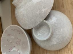 Flora ceramic bowls 3 pieces image 3