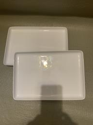 White Ceramic Serving Plate Platter image 1