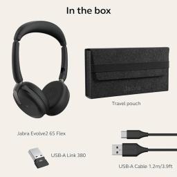 Jabra evolve 65flex noise cancel headset image 2