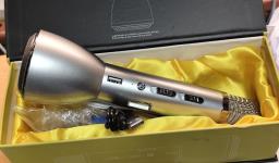 Portable handheld karaoke microphone image 2