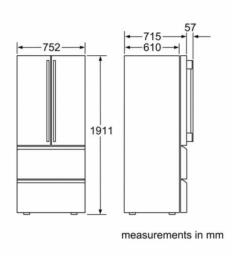 Siemens French door fridge image 2