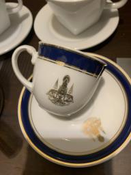 Branded Espresso cups and saucers 4 sets image 2