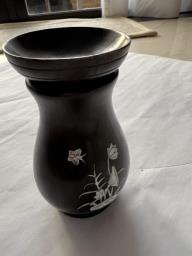 Dark wood tea art utensil holder image 1
