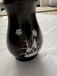 Dark wood tea art utensil holder image 1