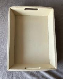 Painted Wooden Serving Tray image 1