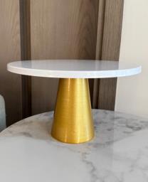 White and Gold Cake Stand image 2