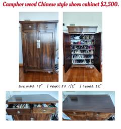Camphor wood shoe cabinet image 1