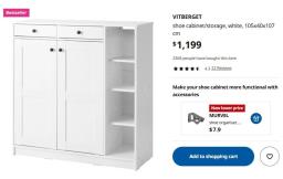 Ikea - Vitberget Shoes Rack Must go image 2