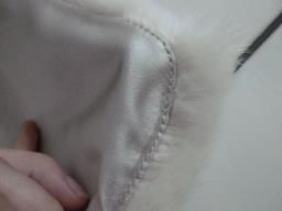 Prada satin handbag with mink trim image 6