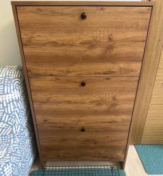 Slim 4-tier  Shoe Cabinet nearly new image 1