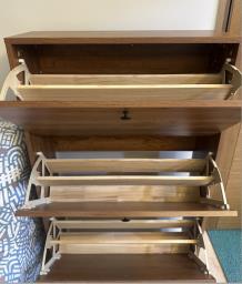 Slim 4-tier  Shoe Cabinet nearly new image 2