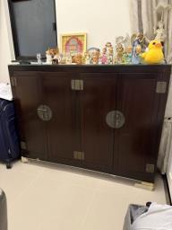 Solid wood shoe cabinet image 2