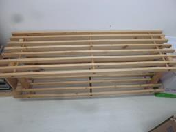 Wood shoe rack image 1