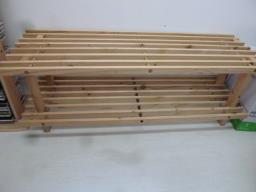 Wood shoe rack image 2
