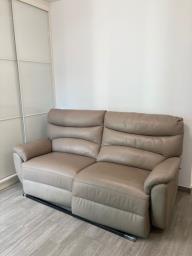 dismantled Giormani leather sofa image 3