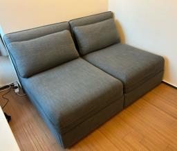 2 seat sofa bed hardly used image 1