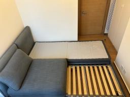 2 seat sofa bed hardly used image 3