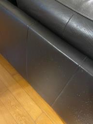2-seater leather couch image 3
