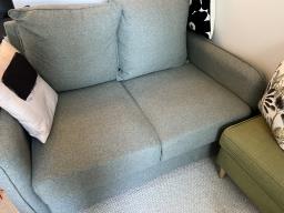 2 Seater Sofa with Storage  Footstool image 1