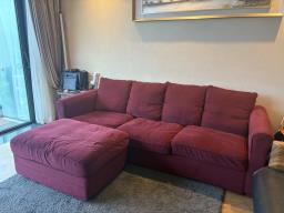 3 Seater Sofa and Foot Stool image 2