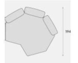 90 New  Edra Design Petal Sofa image 3