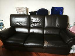 A 60 new leather sofa image 1