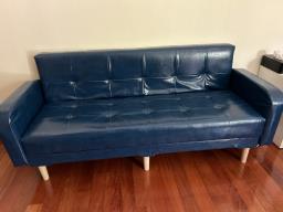 Almost completely new blue sofa image 1
