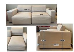 Almost New Comfy 3 seater Sofa image 1