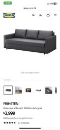 As new - Ikea Sofa bed image 4