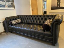 Beautiful Chesterfield Sofa Real Leather image 1