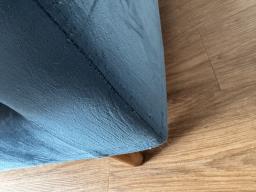 Blue velvet couch image 2