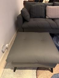 Brand new Dark Grey Sofa with Ottoman image 5